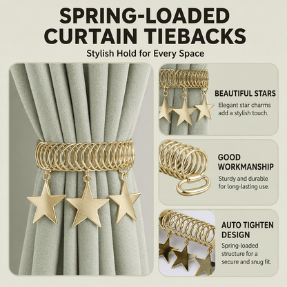 Heavy-Duty Magnetic Curtain Clips