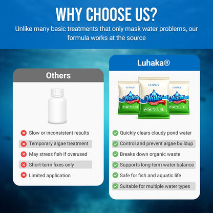 Luhaka® Pond Water Conditioner Powder | Water Clarifier & Algae Control 🐟🌊🔬