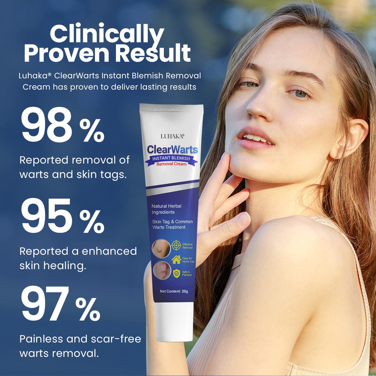 Luhaka® ClearWarts  Instant Blemish Removal Cream