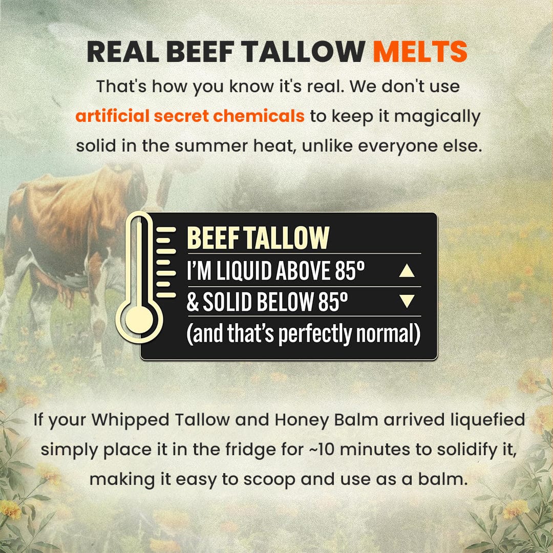 Whipped Beef Tallow and Honey Balm