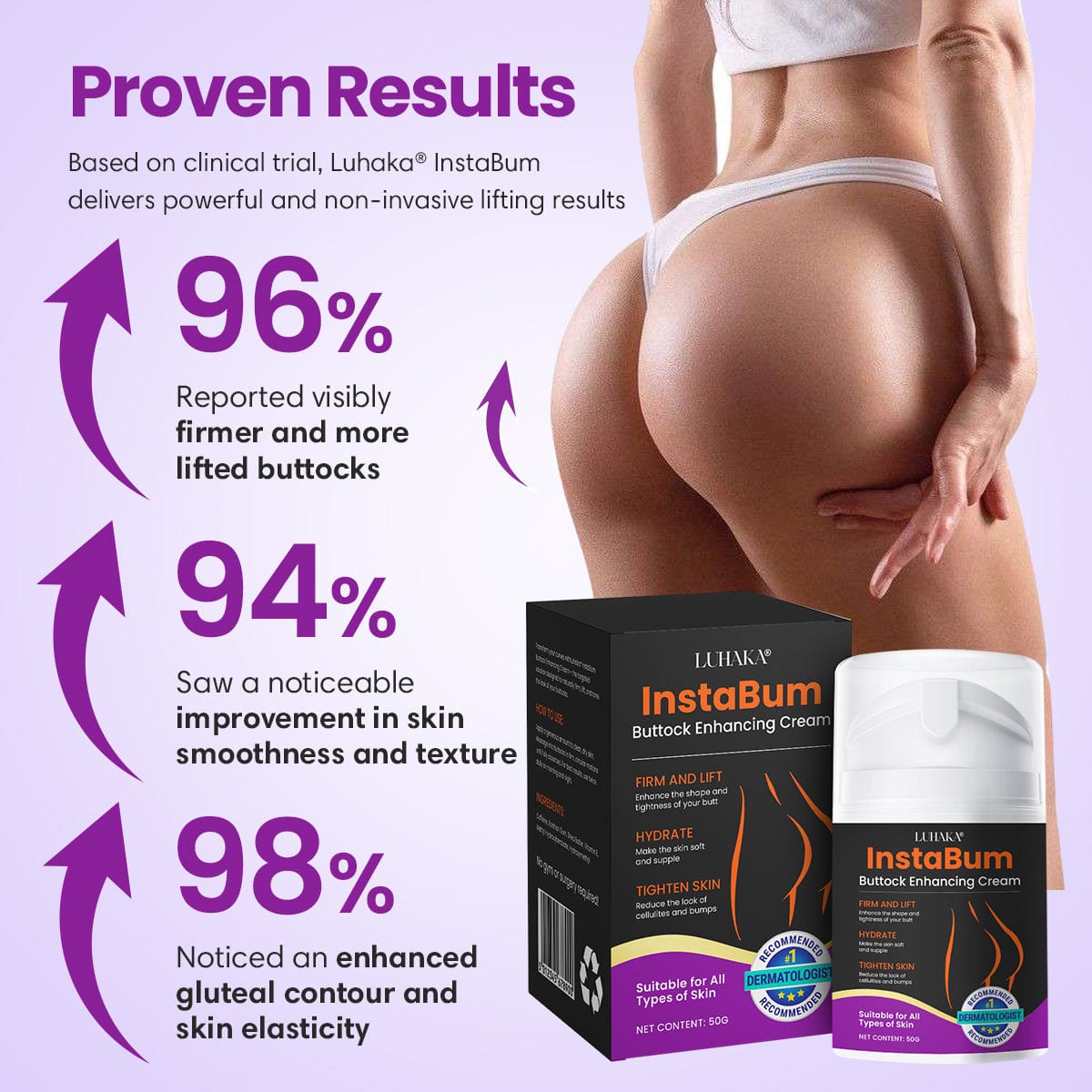 Luhaka® InstaBum Buttock Enhancing Cream