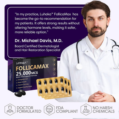 Luhaka™ FollicaMax 25,000 MCG Hair Growth Support  ⚡️ 6