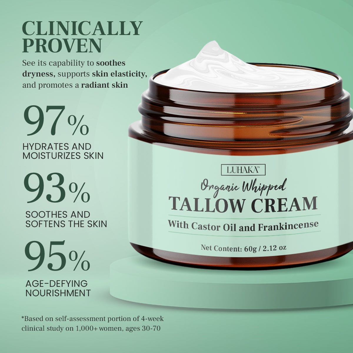 Luhaka™ Organic Whipped Tallow Cream