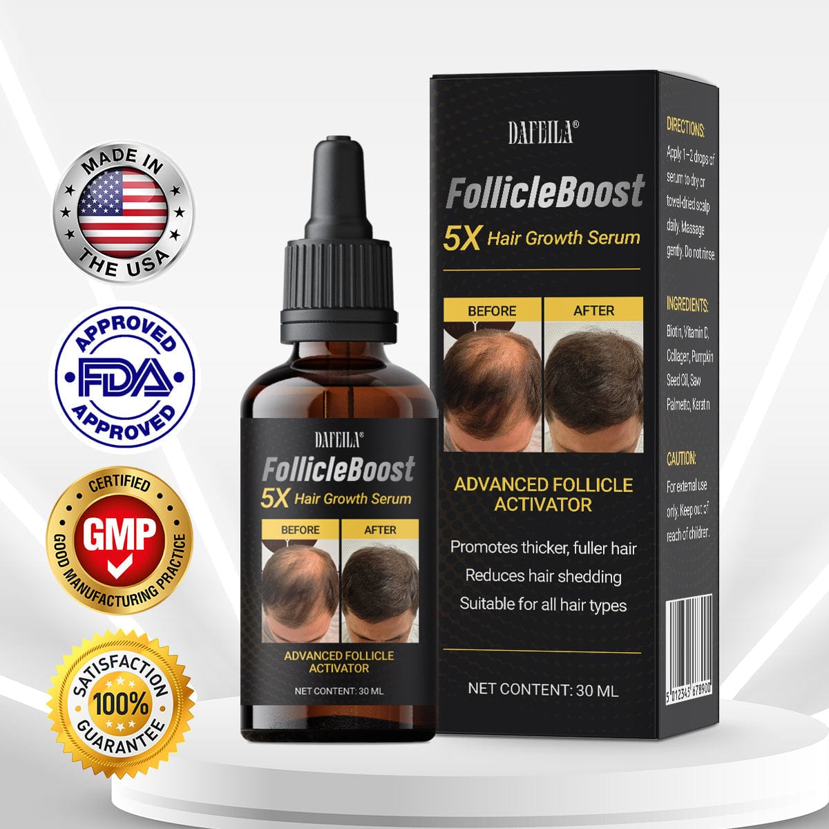 Dafeila® FollicleBoost 5X Hair Growth Serum💞3