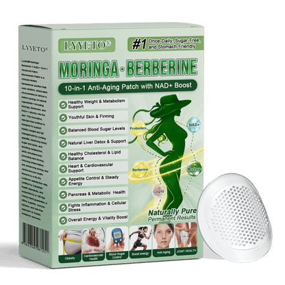 Official Store | ☀️☀️Lyyeto® Moringa Berberine + NAD+ 10-in-1 Nano Microneedle Patch(Just once a day, visible changes in 7 days)