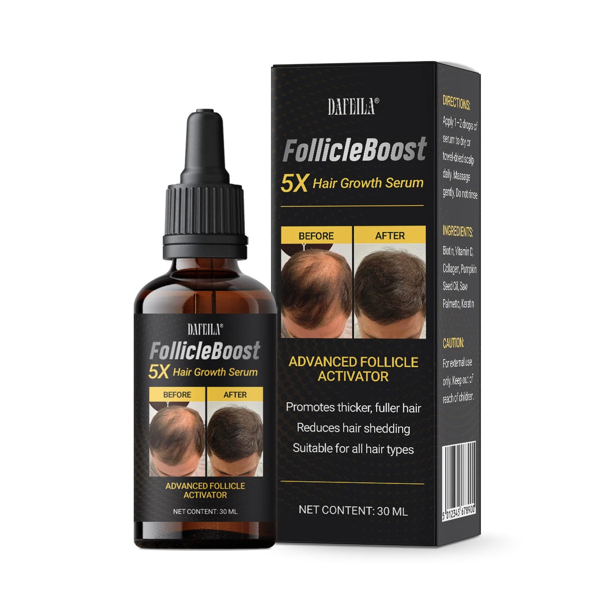 Dafeila® FollicleBoost 5X Hair Growth Serum_Ultra01 21 productdesign follicleboost
