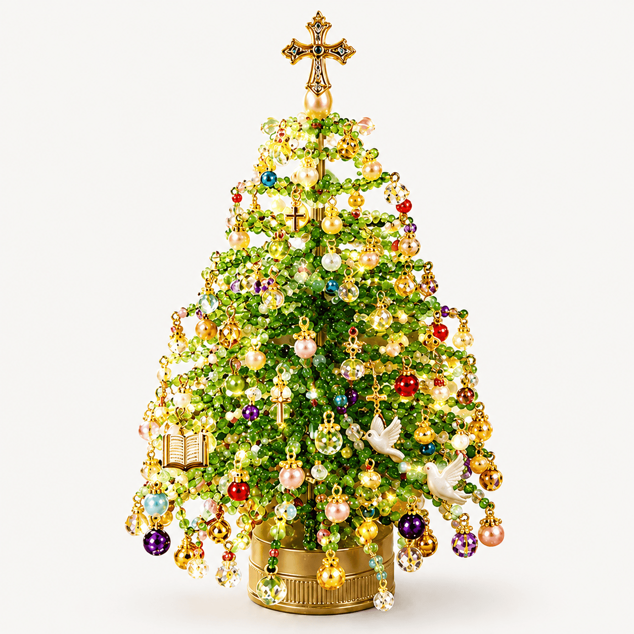 🎄✨ DIY Beaded Christmas Tree Kit