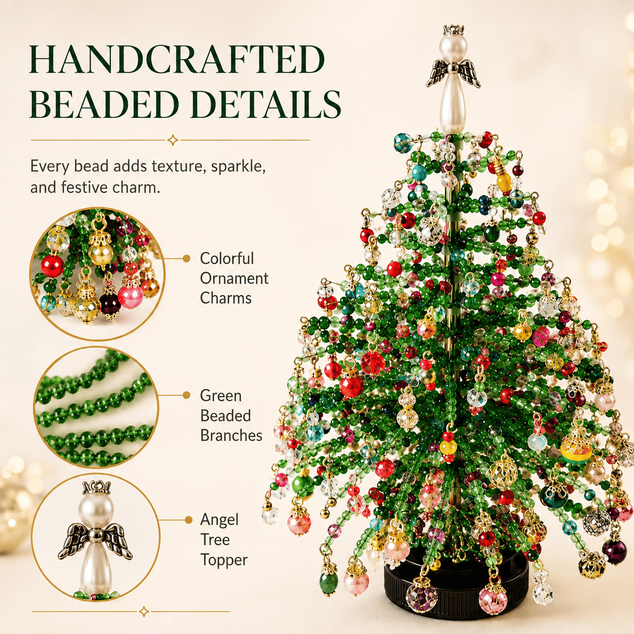 🎄✨ DIY Beaded Christmas Tree Kit