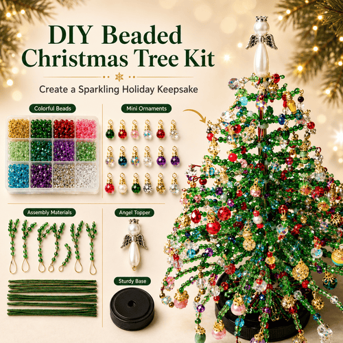 🎄✨ DIY Beaded Christmas Tree Kit