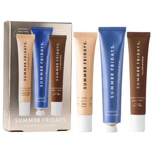 The Holiday Limited Trio Set with Lip Butter Balm in Hot Cocoa & Toasted Marshmallow