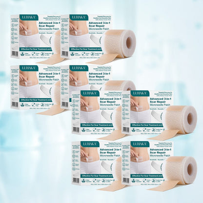 Luhaka® Advanced 3-in-1 Scar Repair Microneedle Patch 🏆1